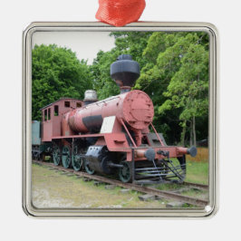 Adorno Metálico Locomotora de vapor americana antigua