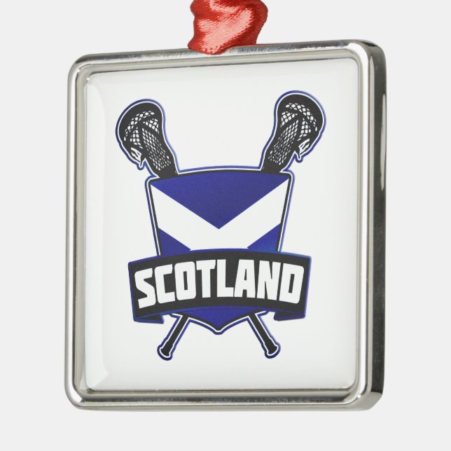 Adorno Metálico Logo de Lacrosse en Escocia (Izquierda)