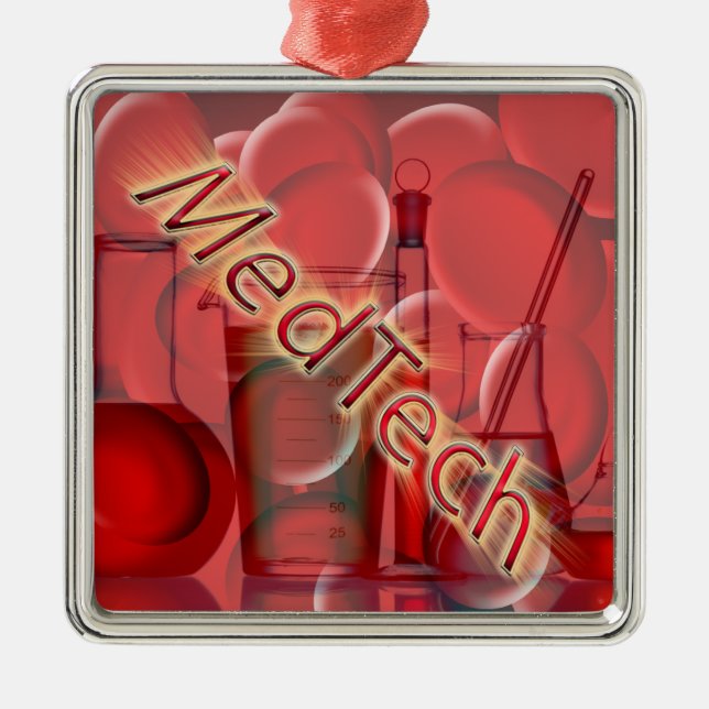 Adorno Metálico LOGO DE Med Tech STARBURST (Frente)