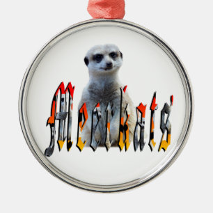 Adorno Metálico Logo De Meerkat Y Meerkats,