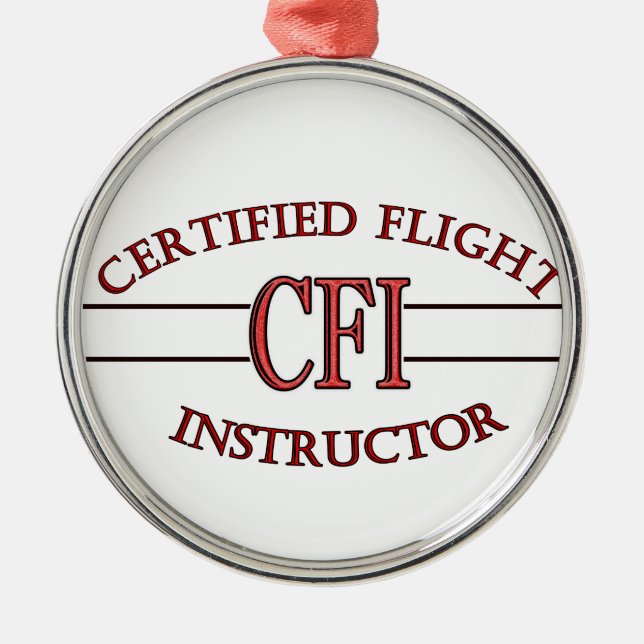 ADORNO METÁLICO LOGO RED CSF CERTIFICADO INSTRUCTOR DE VUELO (Frente)
