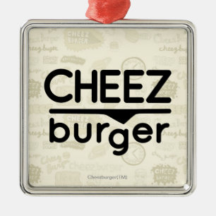 Adorno Metálico Logotipo de Cheezburger (negro)