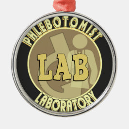 ADORNO METÁLICO LOGOTIPO DE LABORATORIO DE FLEBOTOMISTAS
