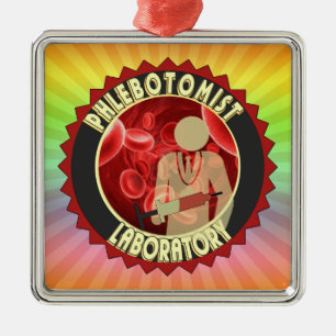 ADORNO METÁLICO LOGOTIPO DE SANGRE FLEBOTOMISTA