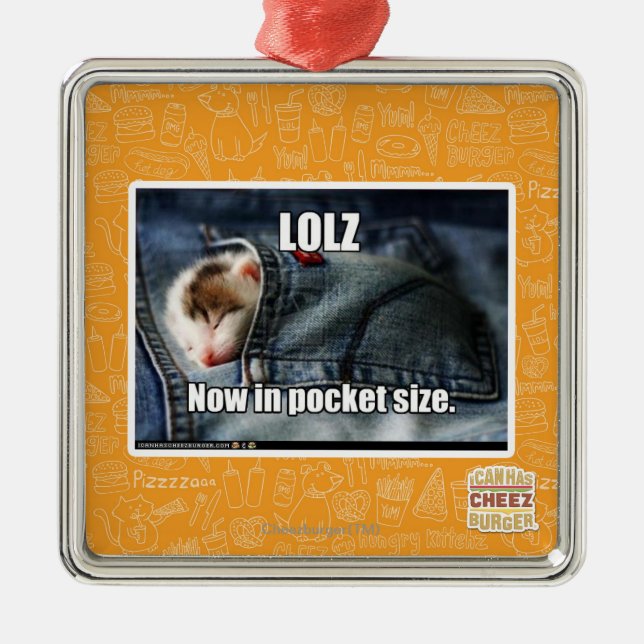 Adorno Metálico LOLZ ahora en de bolsillo (Frente)