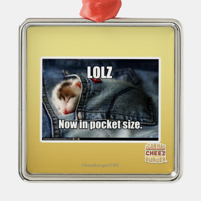 Adorno Metálico LOLZ ahora en de bolsillo (Frente)