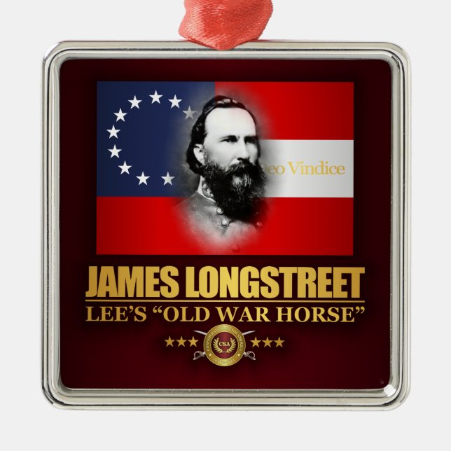 Adorno Metálico Longstreet (Patriota del Sur) (Frente)