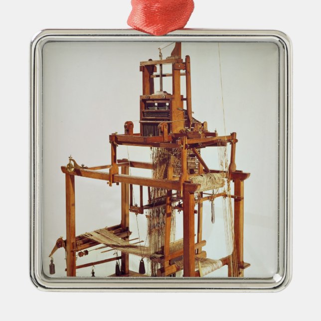 Adorno Metálico Loom diseñado por Joseph Marie Jacquard (Frente)