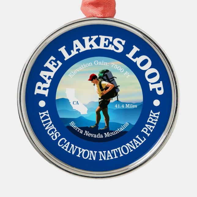Adorno Metálico Loop de Rae Lakes (C) (Frente)