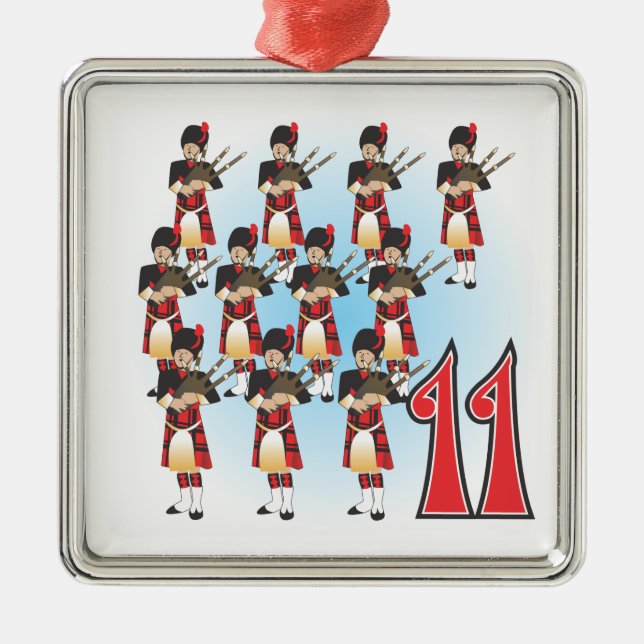 Adorno Metálico Los 12 días de navidad (Frente)