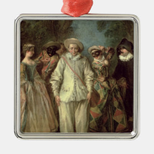 Adorno Metálico Los actores del dell'Arte de Commedia