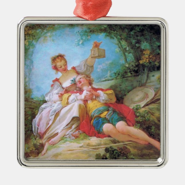 Adorno Metálico Los amantes felices - vacaciones/ (Frente)