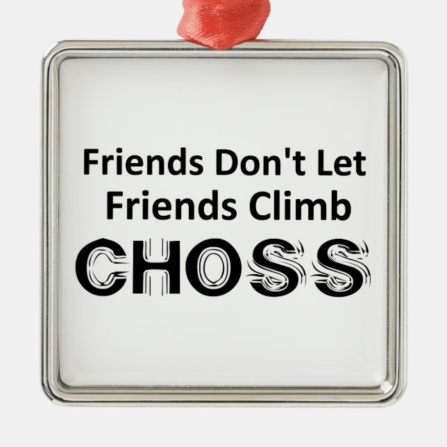 Adorno Metálico Los amigos no permiten que los amigos suban a la b (Frente)