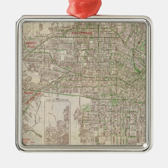 Adorno Metálico Los Ángeles, California 2 (Frente)