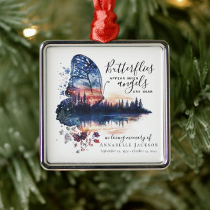 Adorno Metálico Los ángeles de mariposas citan homenaje