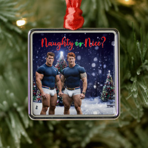 Adorno Metálico Los árboles de Navidad brillantes de SlipperyJoe d