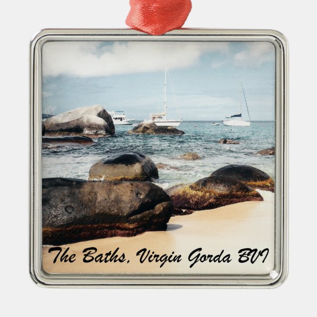 Adorno Metálico Los Baños, Virgin Gorda B.V.I. (Frente)