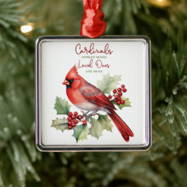 Adorno Metálico Los Cardenales Hermosos Aparecen Cuando Nuestros S