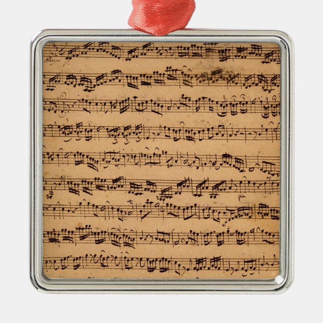 Adorno Metálico Los conciertos de Brandenburger, No.5 D-Dur, 1721 (Frente)