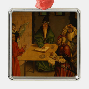 Adorno Metálico Los diez mandamientos, 1516