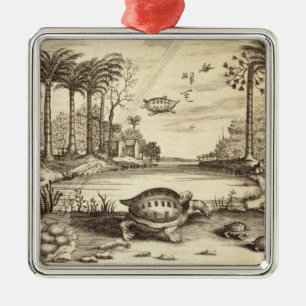 Adorno Metálico Los huevos de la tortuga que tramaban, de "China