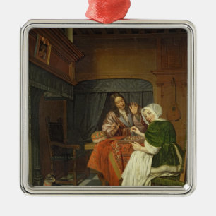 Adorno Metálico Los jugadores de ajedrez, c.1670
