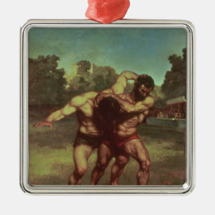 Adorno Metálico Los luchadores, 1853