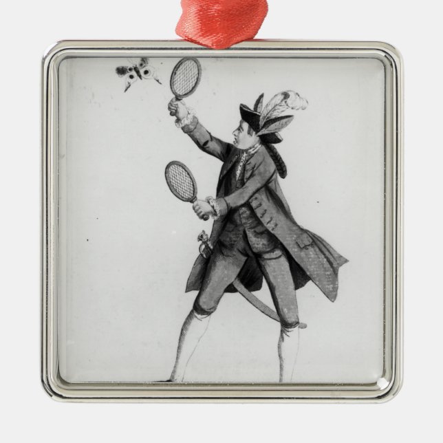 Adorno Metálico Los macarrones de cogida de la mosca (Frente)