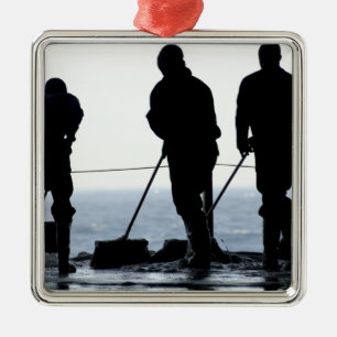 Adorno Metálico Los marineros barren hacia fuera la bahía del