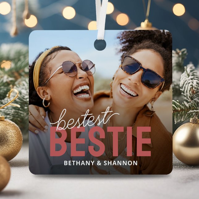 Adorno Metálico Los mejores Navidades de Bestie BFF (Subido por el creador)