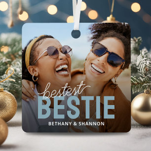 Adorno Metálico Los mejores Navidades de Bestie BFF