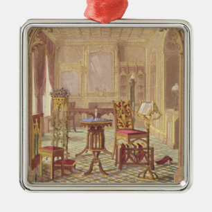 Adorno Metálico Los muebles góticos de Pugin, por Augustus Charle