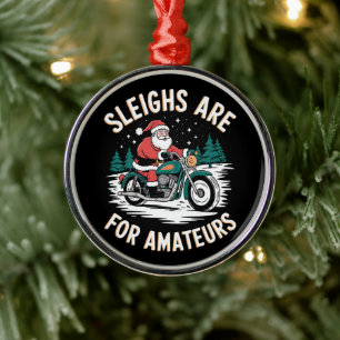 Adorno Metálico Los Navidades Amateurs Motocicleta Biker