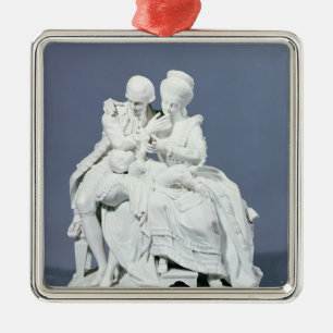 Adorno Metálico Los padres felices, Meissen, c.1770