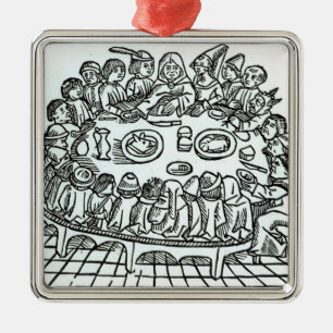 Adorno Metálico Los peregrinos de Cantorbery