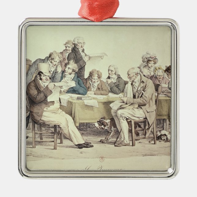 Adorno Metálico Los periódicos (Frente)