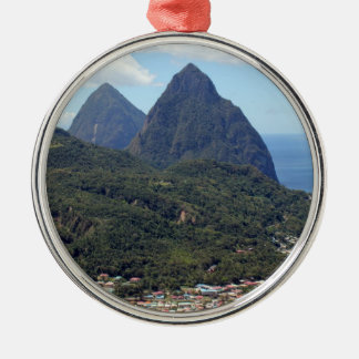 Adorno Metálico Los Pitons y el Soufriere