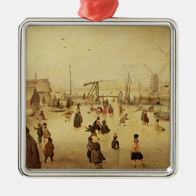 Adorno Metálico Los placeres del invierno (Frente)