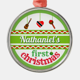 Adorno Metálico Los primeros Navidades (trinitenses) de tu bebé