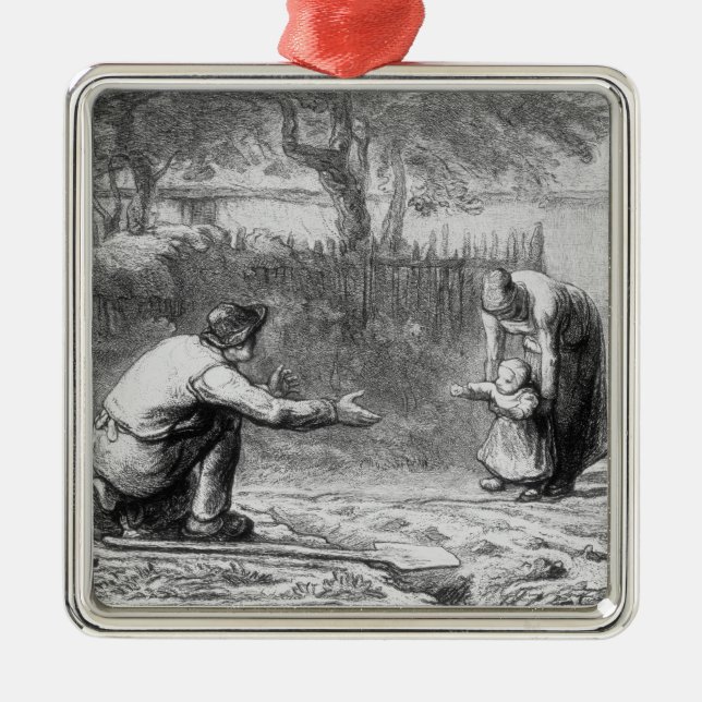 Adorno Metálico Los primeros pasos (Frente)