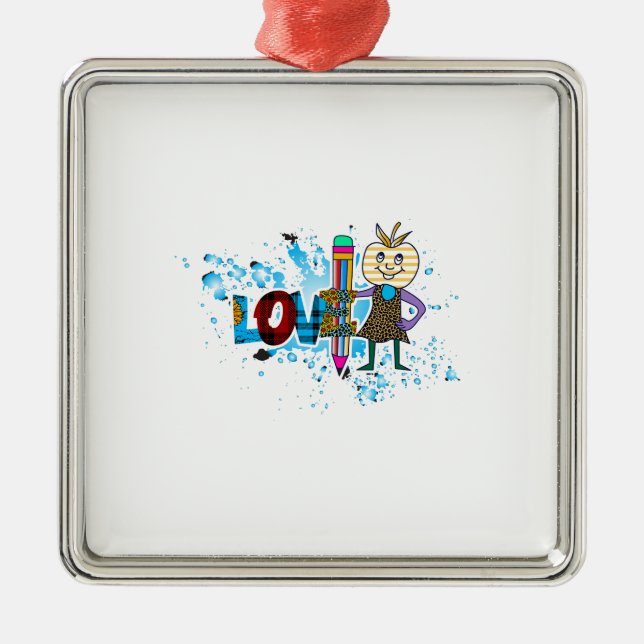 Adorno Metálico Los profesores aman la enseñanza (Frente)