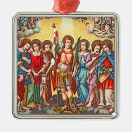 Adorno Metálico Los Siete Archangels (CP 001; Cromolitografía)