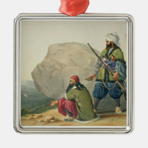 Adorno Metálico Los soldados de infantería de Afghaun en su