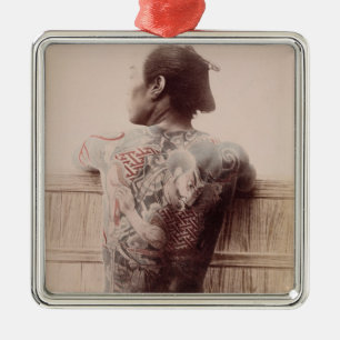 Adorno Metálico Los tatuajes del novio japonés, c.1880 (foto)