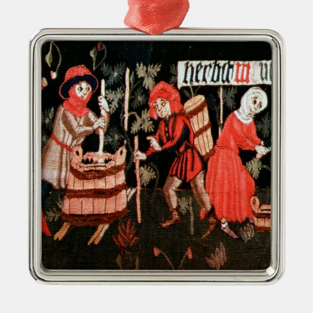 Adorno Metálico Los trabajos de los meses, de Alsacia (Frente)