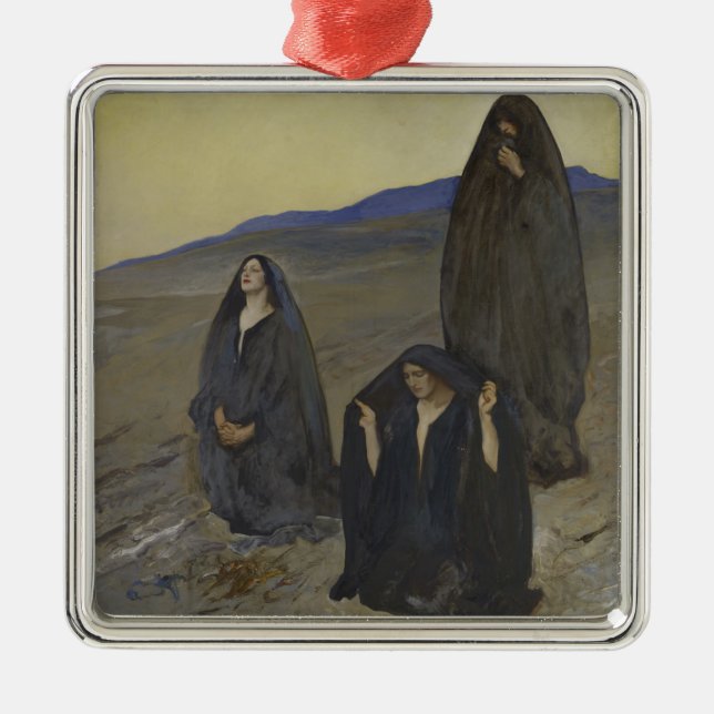 Adorno Metálico Los tres Marys (Frente)