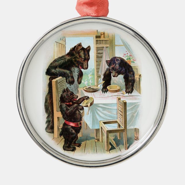 Adorno Metálico Los tres osos (Frente)