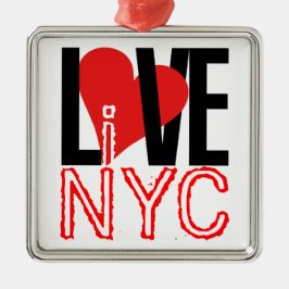 Adorno Metálico Love NYC Live In NYC Ornament