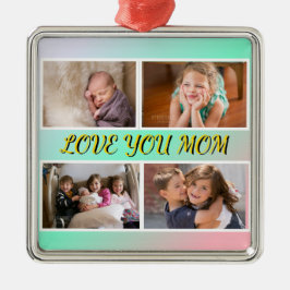 Adorno Metálico Love You Mom Pastel Tribute Keepsake