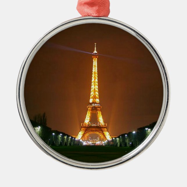 Adorno Metálico Luces de la Torre Eiffel (Frente)
